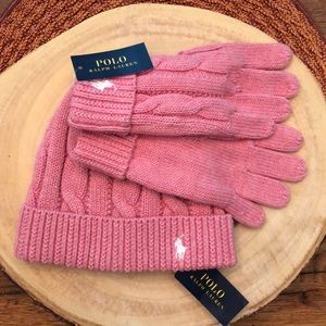 ralph lauren hat and gloves